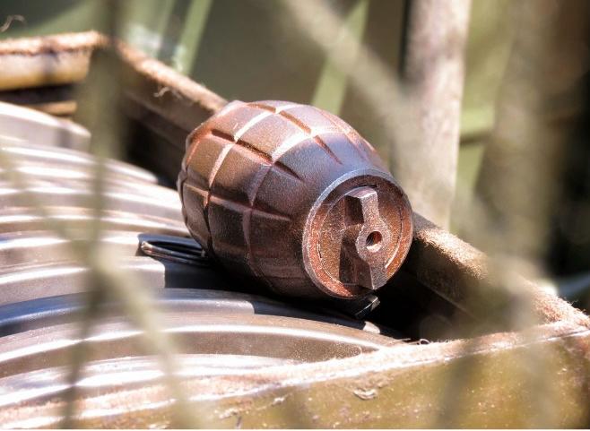 Grenade-like object similar to the one found in Harold Town Park, Toronto – June 14, 2025 incident